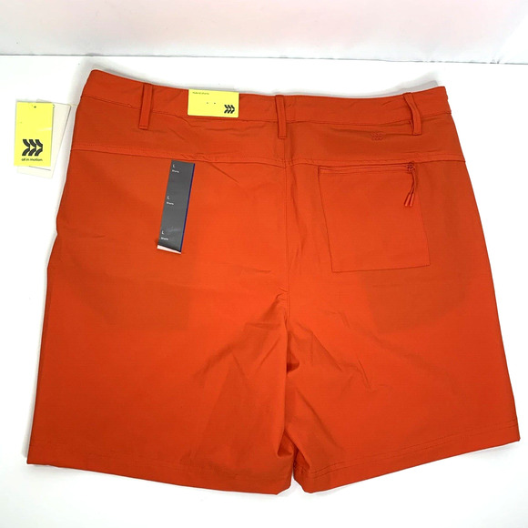 All In Motion Mens Hybrid Swim Shorts Size Large Orange Pockets - Picture 6 of 8